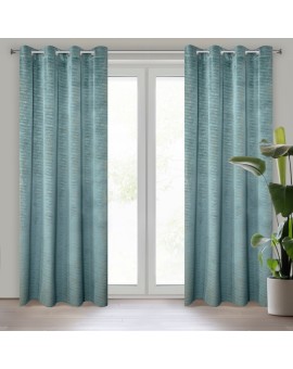 Zasłona welwetowa turkusowa 140x250 przelotka - ALUVIA