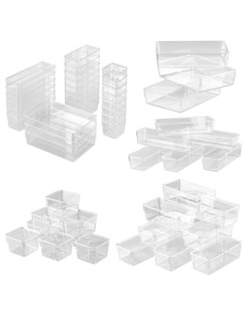 Organizer pudełka pojemniki do szuflady przechowywanie 4 rozmiary 25 szt.