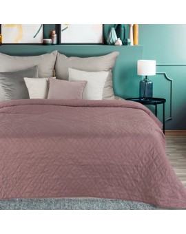 Zasłona grafitowo, szara ze srebrnym wzorem z matowej tkaniny 140x250 cm przelotka - JULIET - Design 91