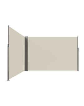 Markiza narożna boczna tarasowa LUARO parawan zwijany 180 x 620 cm beżowy Kik Sp. z o. o. Sp. k. | Time- 2