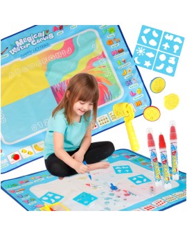 Mata wodna do malowania rysowania wodą mazaki pieczątki szablony wałek 100x80cm alfabet