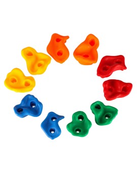 Kamienie wspinaczkowe uchwyty do wspinaczki dla dzieci kolorowe 10 szt + śruby Kik Sp. z o. o. Sp. k. | Time- 2