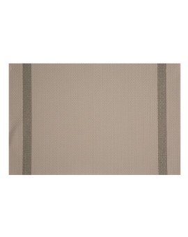 Podkładka na stół beżowo, brązowa 30x45 cm RUBY zdobiona pasami pleciona