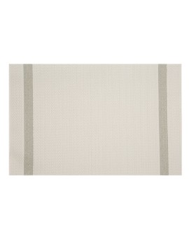 Podkładka na stół kremowo, beżowa 30x45 cm RUBY zdobiona pasami pleciona