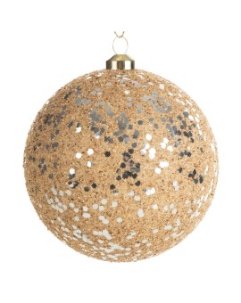 Bombka choinkowa zdobiona lśniącymi drobinkami