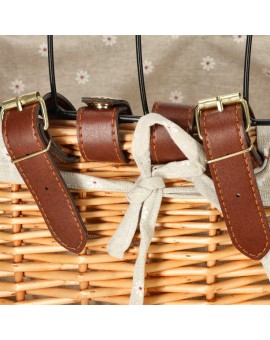 Koszyk wiklinowy na rower z kratką metalową transporter dla kota psa Kik Sp. z o. o. Sp. k. | Time- 2