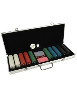 Poker zestaw do gry w walizce 500 żetonów 2 talie kart Kik Sp. z o. o. Sp. k. | Time- 2