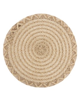 Podkładka na stół naturalna z juty średnica 38 cm GWEN w stylu boho