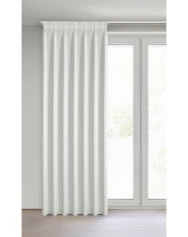 Zasłona biała z welwetowej tkaniny 80x270 cm (wymiar podany na gotowo) system flex - MELANIE Eurofirany | Time- 2
