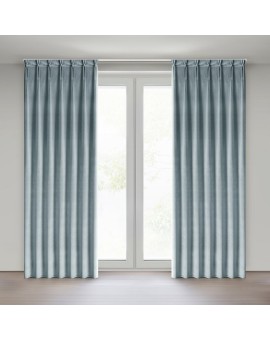 Zasłona srebrna z welwetowej tkaniny 80x270 cm (wymiar podany na gotowo) system flex - MELANIE