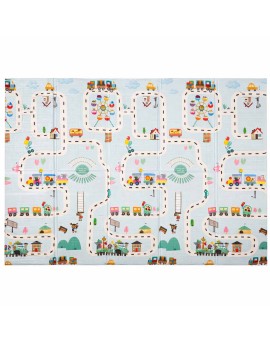 Mata edukacyjna piankowa dwustronna składana 150x200cm balony ulica Kik Sp. z o. o. Sp. k. | Time- 2