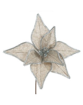 Kwiat świąteczny Dekoracyjny 279 32 X 40 Cm Beżowy