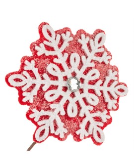 Świąteczna gałązka ozdobna w śnieżynki Eurofirany | Time- 2