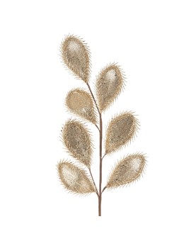 Świąteczna gałązka z drobnymi lśniącymi drobinkami