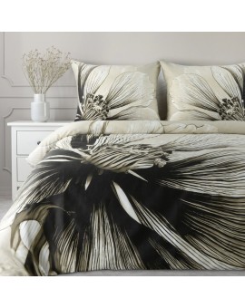 Komplet Pościeli Satynowej Spring 78 220 X 200 Cm Jasnobeżowy