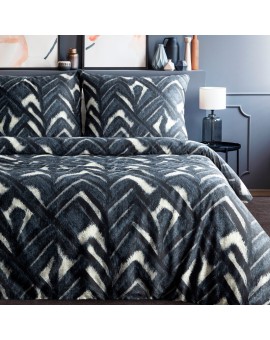 Komplet Pościeli Satynowej Spring 61 220 X 200 Cm Ciemnogranatowy