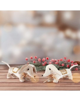 Ozdoba świąteczna w kształcie uroczego pieska Eurofirany | Time- 2