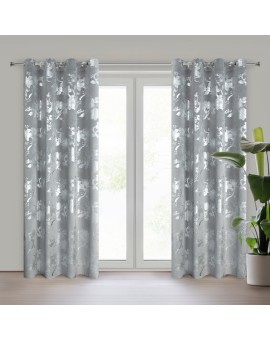 Zasłona Gotowa Celia 140 X 250 Cm Stalowy