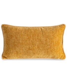 Poszewka na poduszkę 30x50 cm miodowa z szenilowej tkaniny ROSI