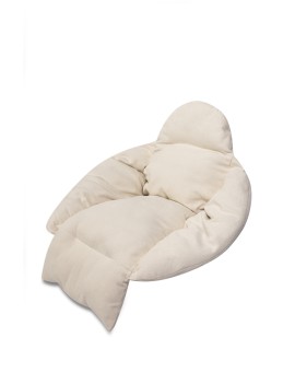 Poduszka LUARO na huśtawkę wiszącą bocianie gniazdo XXL ecru Kik Sp. z o. o. Sp. k. | Time- 2