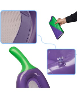 Materac dmuchany siateczkowy do pływania na basen wodę bakłażan XXL 240cm Kik Sp. z o. o. Sp. k. | Time- 2