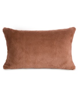 Poszewka na poduszkę 30x50 cm jasnobrązowa z miękkiej futrzanej tkaniny NINA