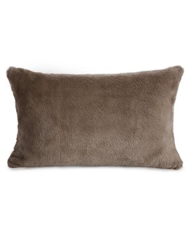 Poszewka na poduszkę 30x50 cm beżowa z miękkiej futrzanej tkaniny NINA