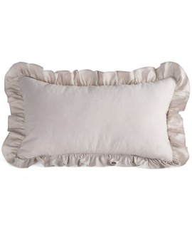 Poszewka Falbanka 30 X 50 Cm Beżowy