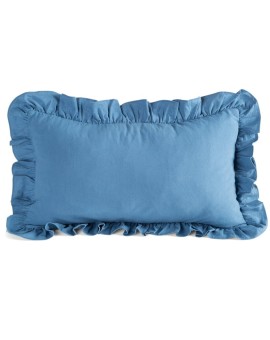 Poszewka Falbanka 30 X 50 Cm Granatowy