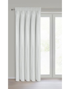 Zasłona biała z błyszczącego welwetu 140x270 cm taśma - CAMERON Eurofirany | Time- 2