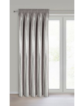 Zasłona beżowa z błyszczącego welwetu 140x270 cm taśma - CAMERON Eurofirany | Time- 2