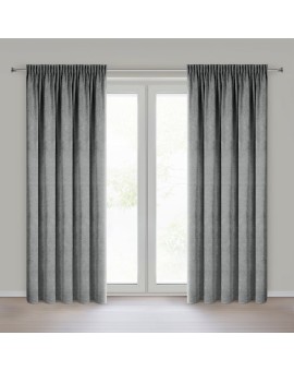 Zasłona  stalowa o szenilowej strukturze 140x270 cm taśma - NESKA