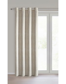 Zasłona szampańska z szenilowej tkaniny z błyszczącą nicią 140x250 cm złota przelotka - BITSY Eurofirany | Time- 2