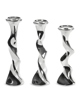 Świecznik dekoracyjny o skręcanej formie JOLY 3 Eurofirany | Time- 2