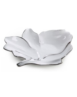 Patera Dekoracyjna Neris (01) 35 X 33 X 7 Cm Biały