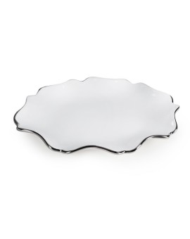 Patera Dekoracyjna Auren (02) 25 X 18 X 3 Cm Biały