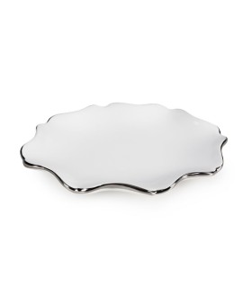 Patera Dekoracyjna Auren (03) 20 X 15 X 3 Cm Biały