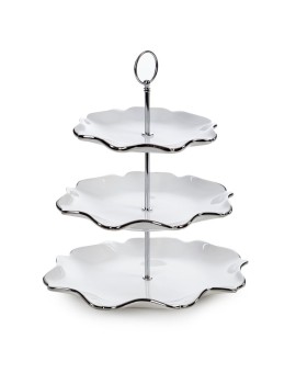 Patera Dekoracyjna Auren (04) 30 X 21 X 54 Cm Biały