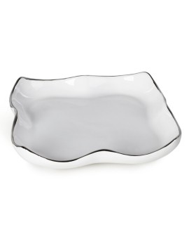 Patera Dekoracyjna Tony (01) 25 X 25 X 6 Cm Biały