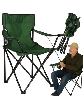 Krzesło składane wędkarskie LUARO turystyczne kempingowe na ryby zielone