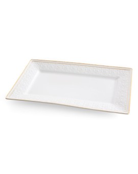 Patera dekoracyjna zdobiona subtelnym wytłaczanym wzorem OLIVIA  - kolekcja AMAROSA