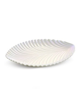 Patera Dekoracyjna Nela (03) 28 X 22 X 3 Cm Perłowy
