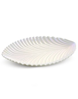 Patera Dekoracyjna Nela (04) 34 X 27 X 3 Cm Perłowy