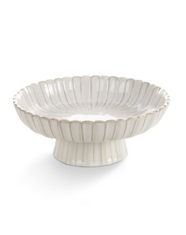 Misa dekoracyjna na stopce AVRIL z przecieranym wzorem w stylu eko