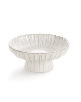 Misa dekoracyjna na stopce AVRIL z przecieranym wzorem w stylu eko