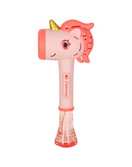 Pistolet na bańki mydlane maszyna do baniek jednorożec różdżka światło dźwięk