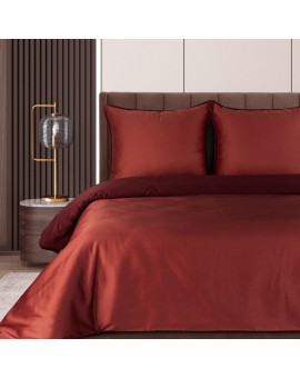 Komplet Pościeli Lunara 160 X 200 Cm Marsala