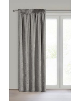 Zasłona szara z szenilowej tkaniny 140x270cm taśma - VANI Eurofirany | Time- 2