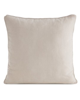 Poszewka na poduszkę 45x45 cm jasnobeżowa z szenilowej tkaniny - VANI
