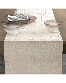 Obrus Alina 40 X 140 Cm Beżowy